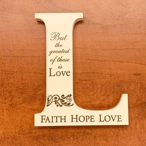 “But the greatest of these is Love” decor
